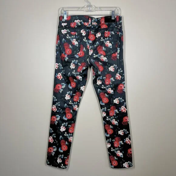 Level 99 Liza Skinny Floral Print Jeans • Size 28 - Picture 4 of 8